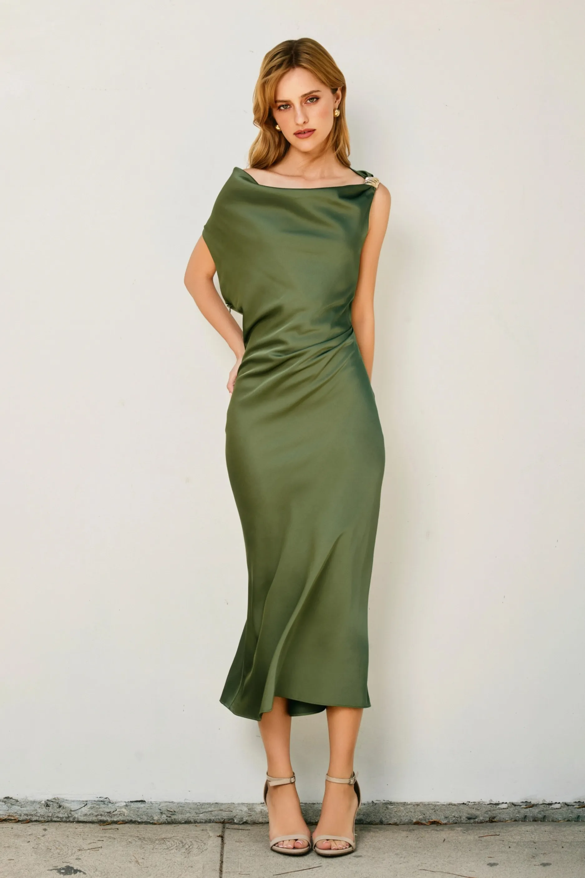 Camila Midi Dress - Green sold by Maude