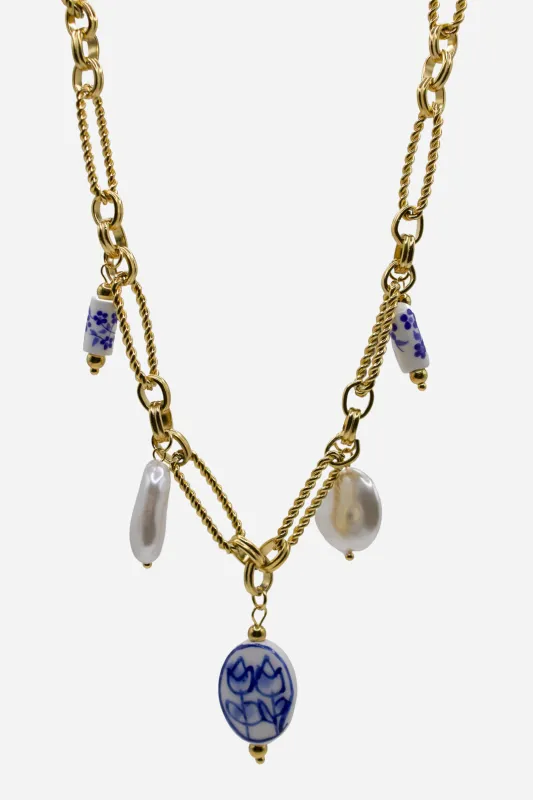 18K Khloe Charm Necklace sold by Maude