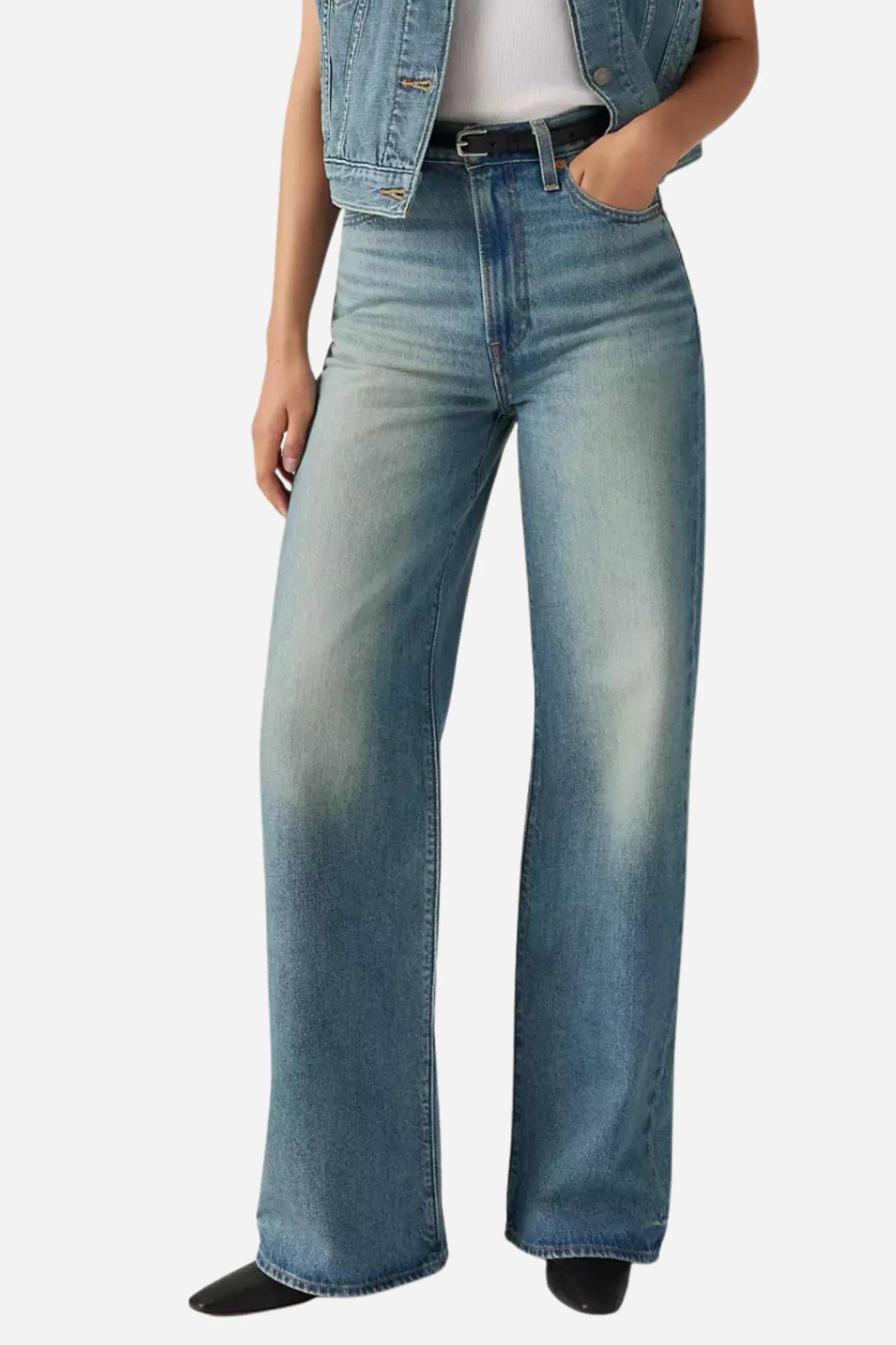 Levi's Ribcage Wide Leg Jeans - Tint Story sold by Maude product image thumbnail 2