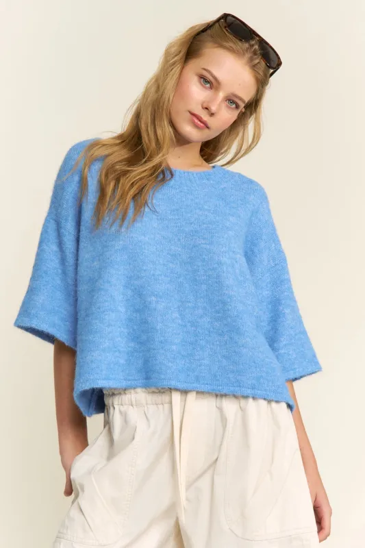 Millie Pullover Sweater - Blue sold by Maude