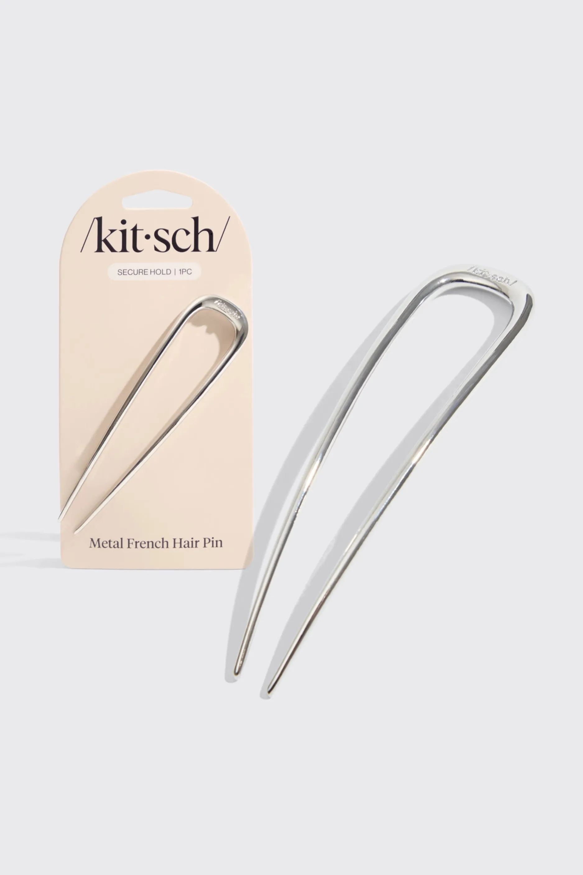 KITSCH Metal French Hair Pin - Silver sold by Maude