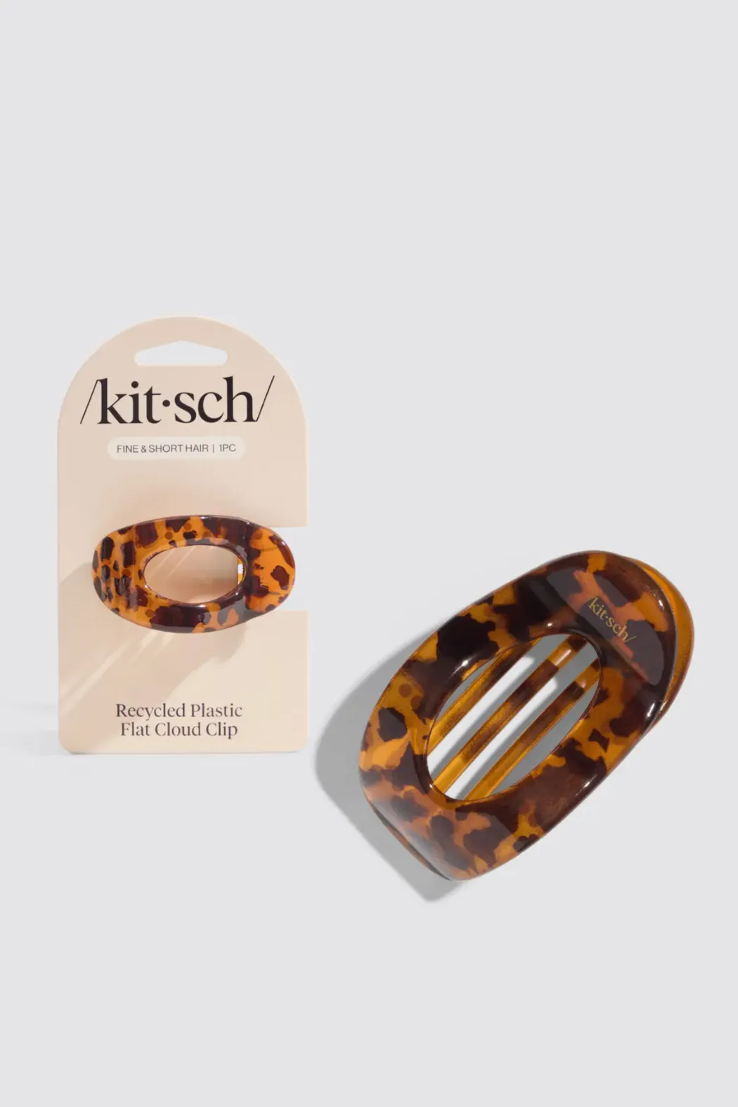 KITSCH Small Flat Cloud Clip - Tortoise sold by Maude