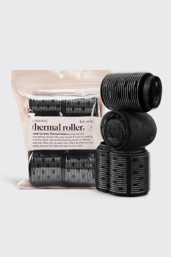 KITSCH Ceramic Thermal Hair Rollers - 8pc Variety Pack sold by Maude