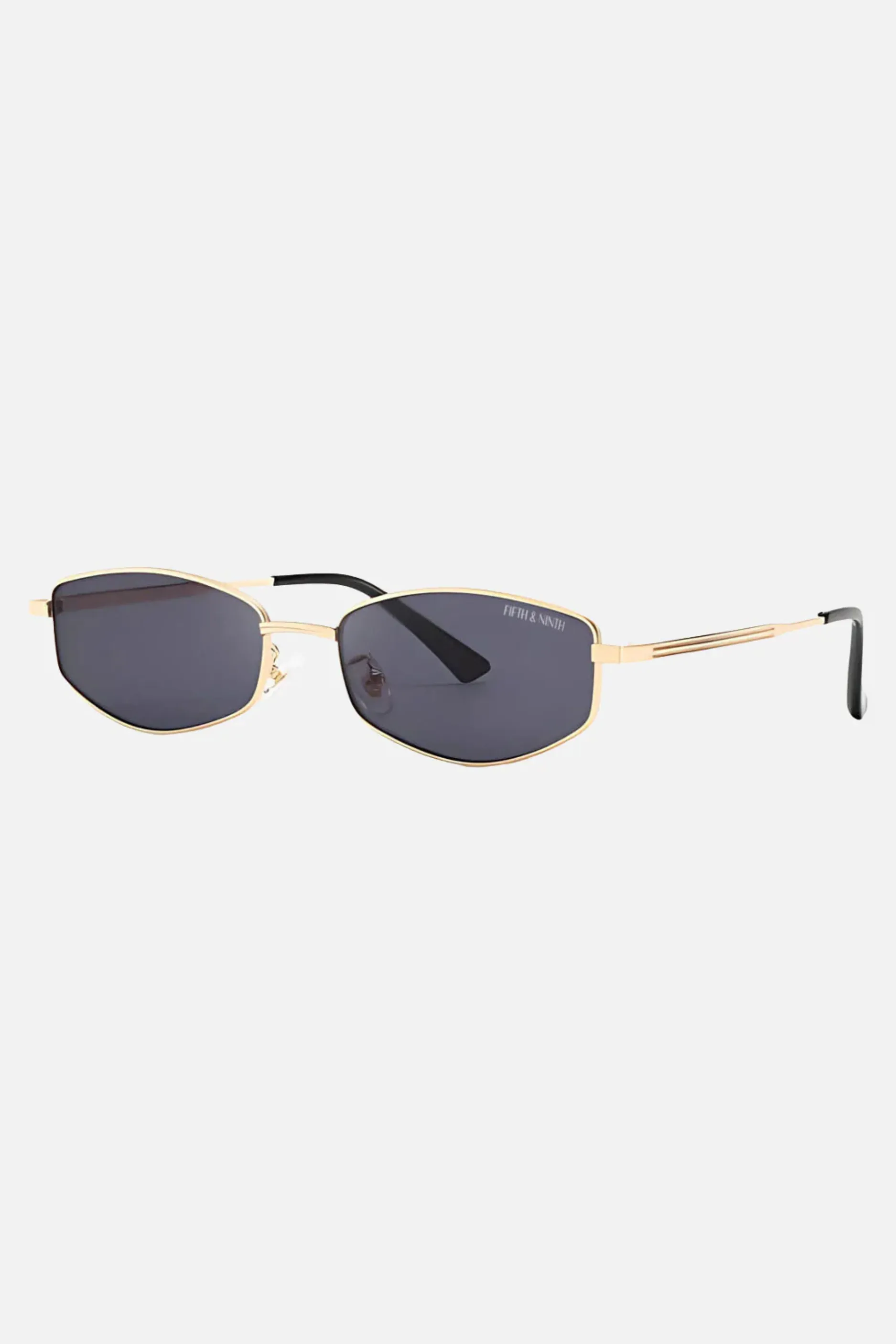 Rowan Polarized Sunglasses - Black/Gold sold by Maude