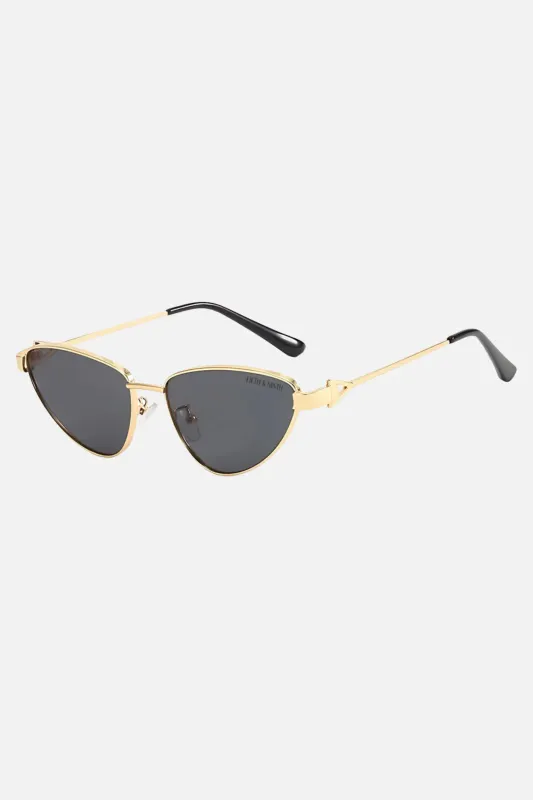 Jasmine Polarized Sunglasses - Black/Gold made by Maude