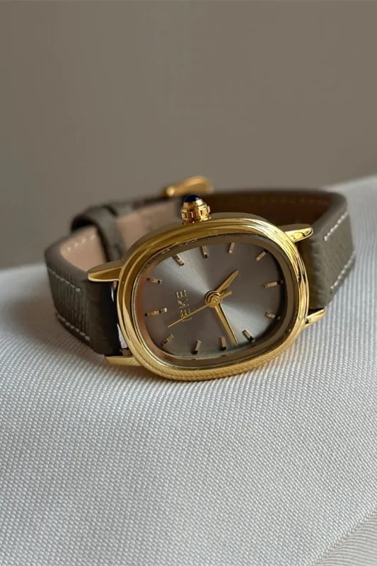 Minimalist Leather Strap Watch sold by Maude