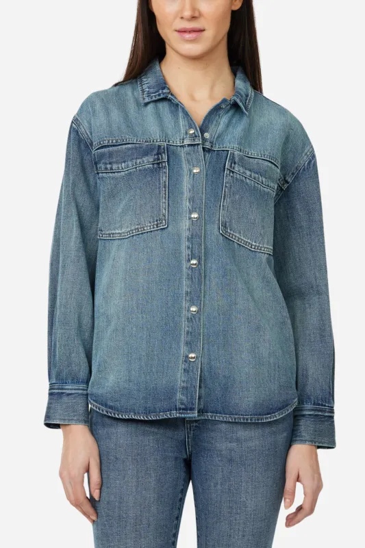 Oversized Denim Shirt sold by Maude