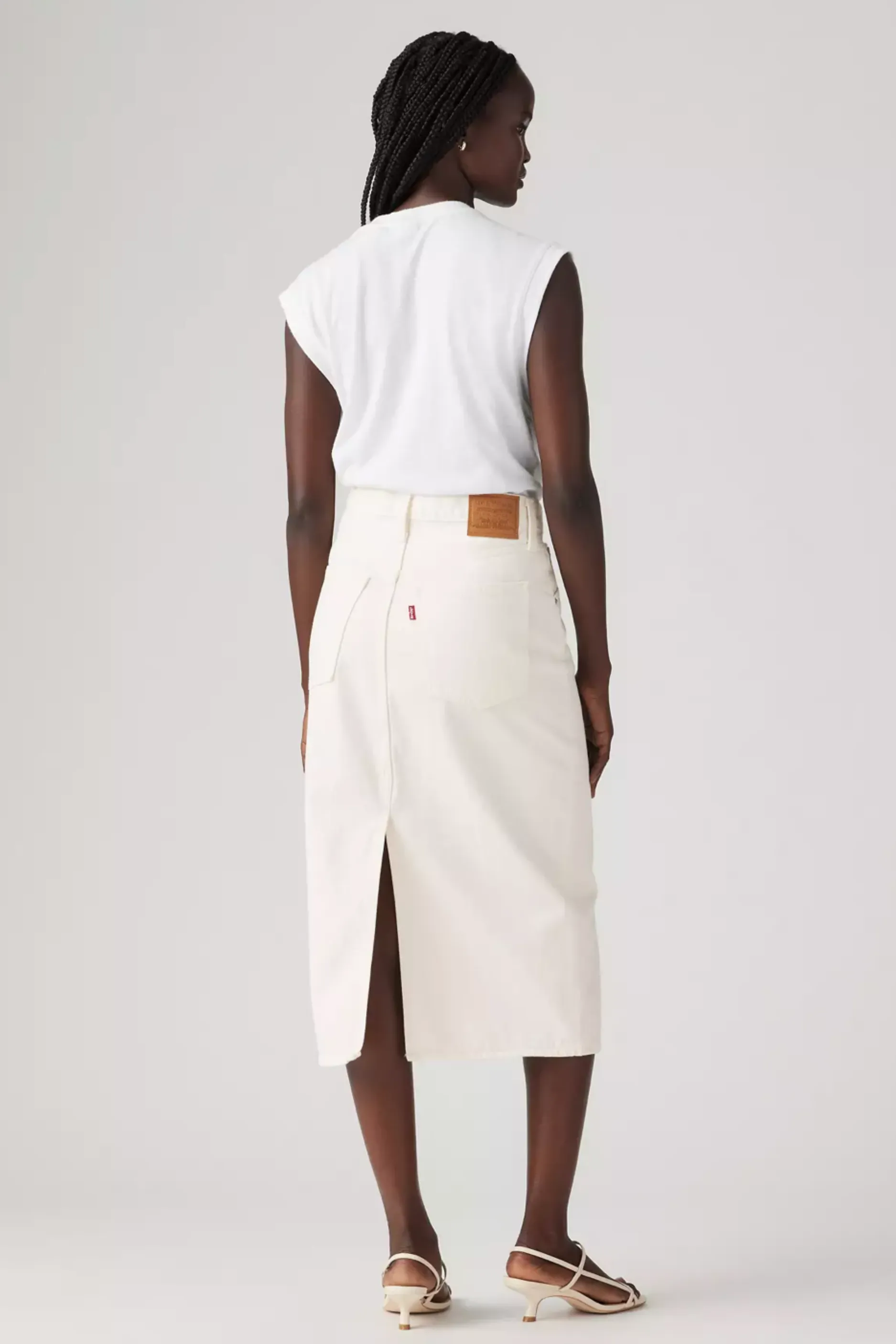 Levi's Back Slit Midi Skirt - Snowing in LA sold by Maude product image thumbnail 4
