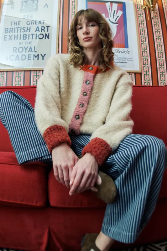 FRNCH Cyclamen Cardigan made by FRNCH