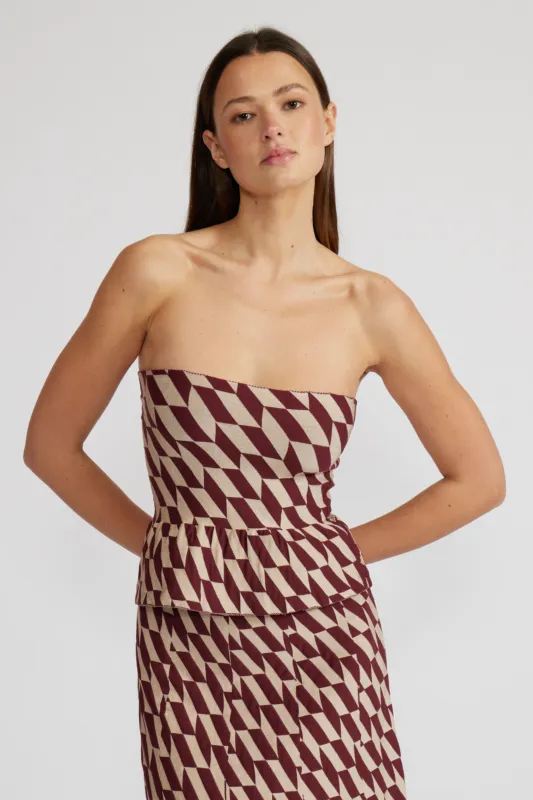 Antonella Strapless Top made by Lucy Paris