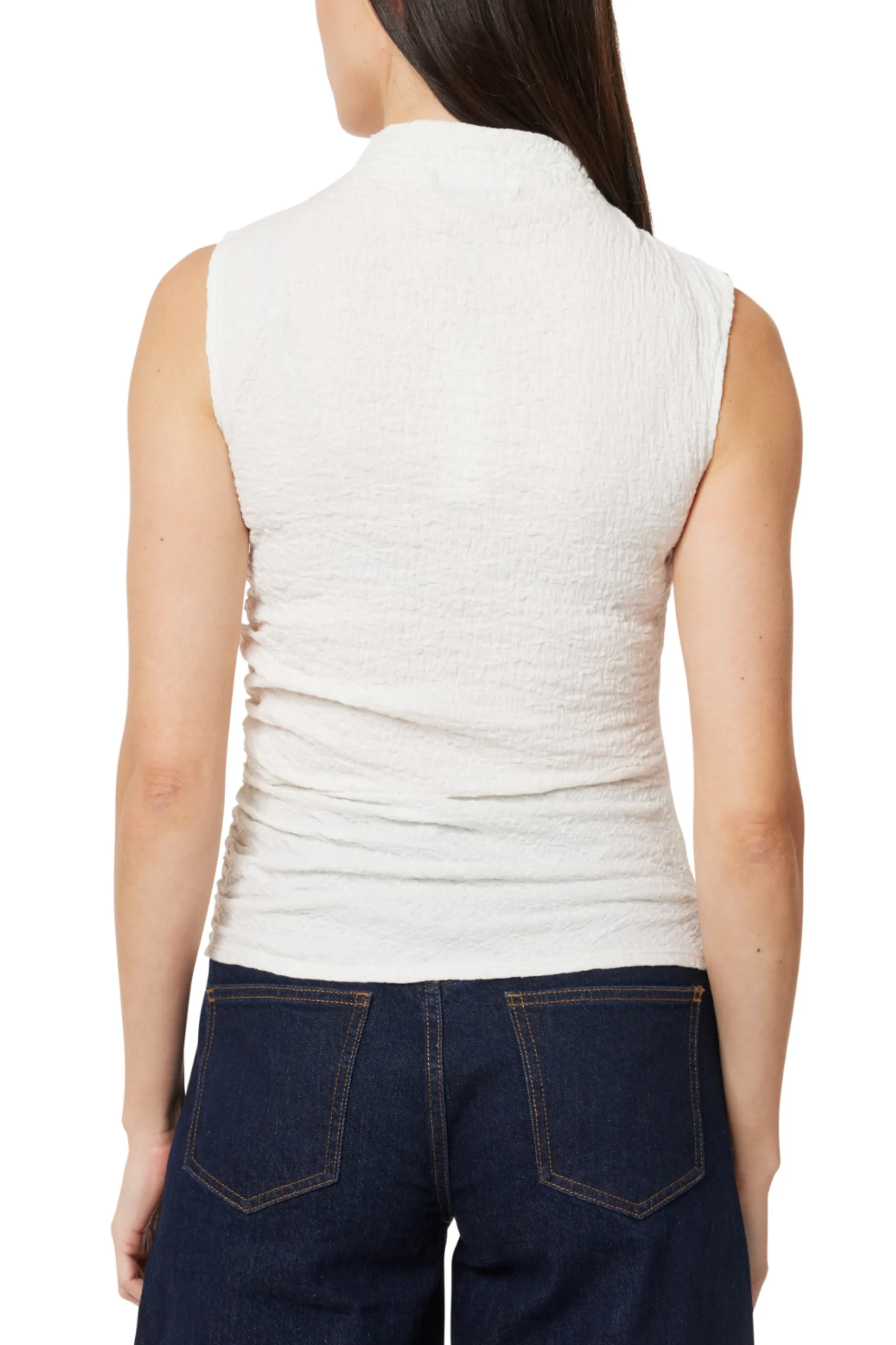 Habitual - Gathered Tank Top - White sold by Maude product image thumbnail 3