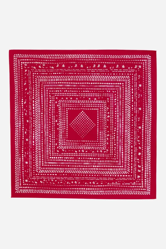 Dot Dash Red Bandana sold by Maude