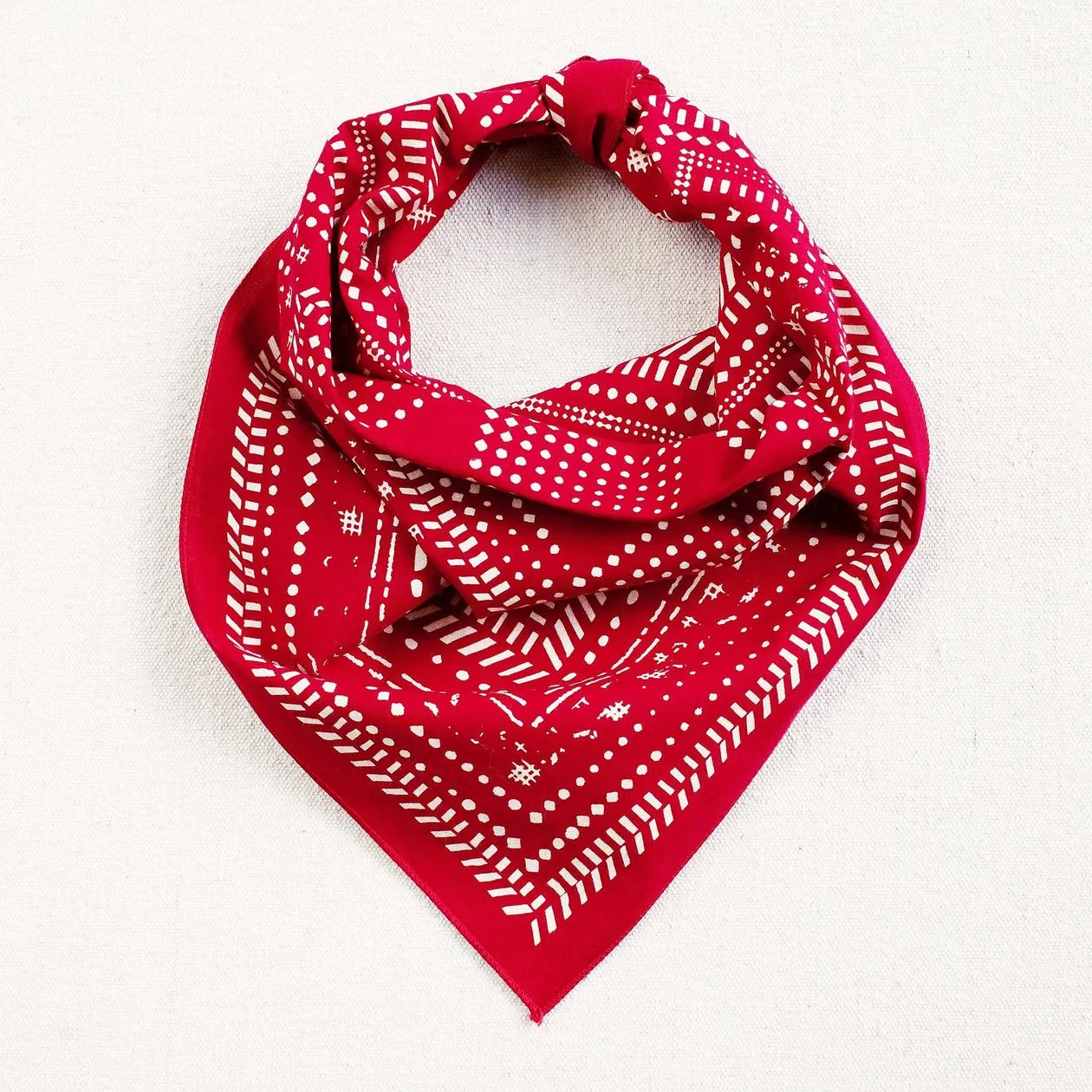 Dot Dash Red Bandana sold by Maude product image thumbnail 2