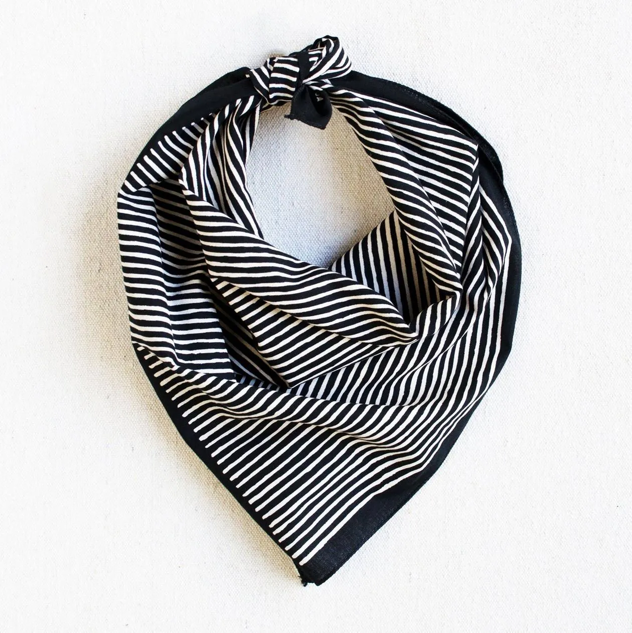 Black & White Striped Bandana sold by Maude product image thumbnail 2