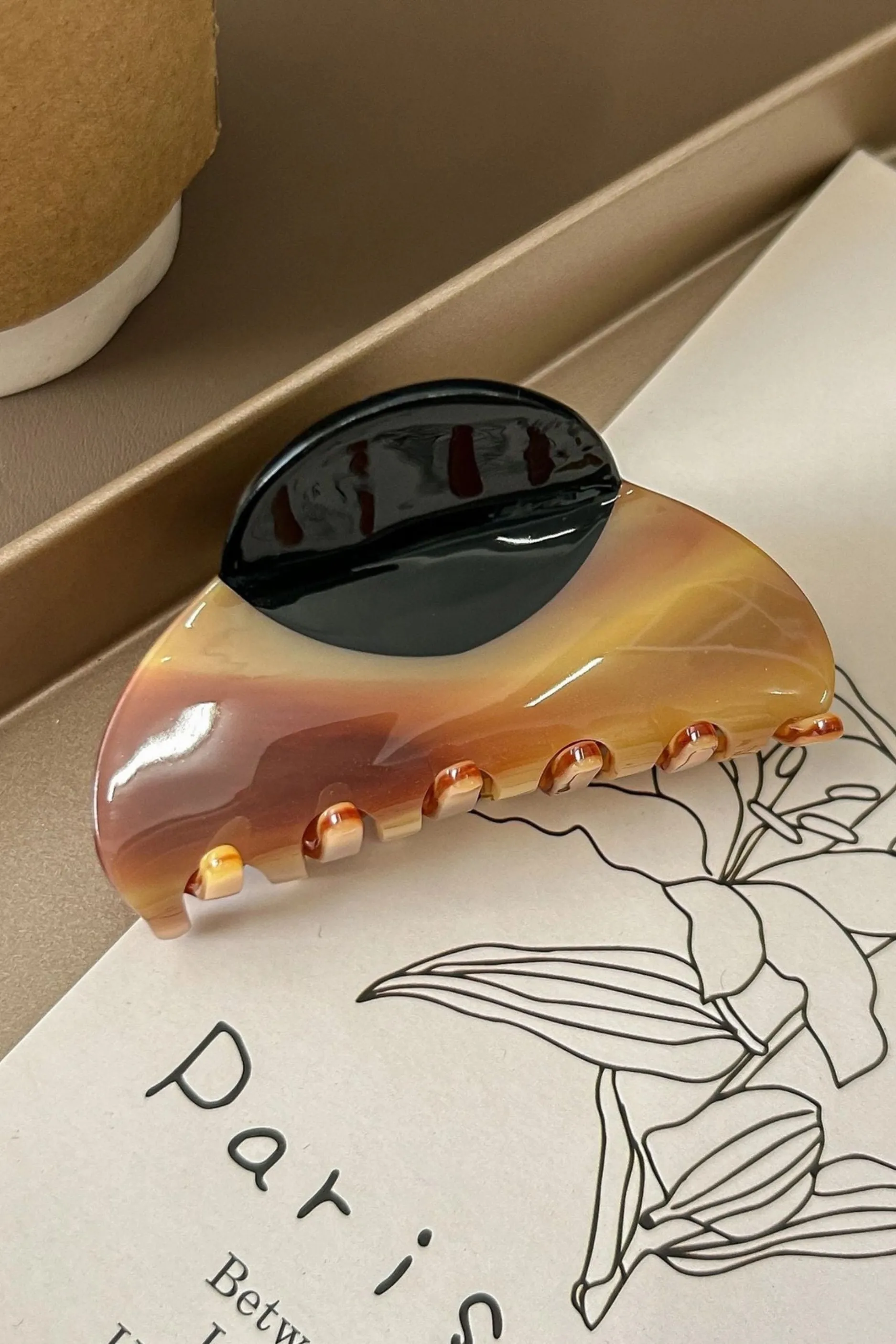 Vintage Hair Clips - Coffee sold by Maude