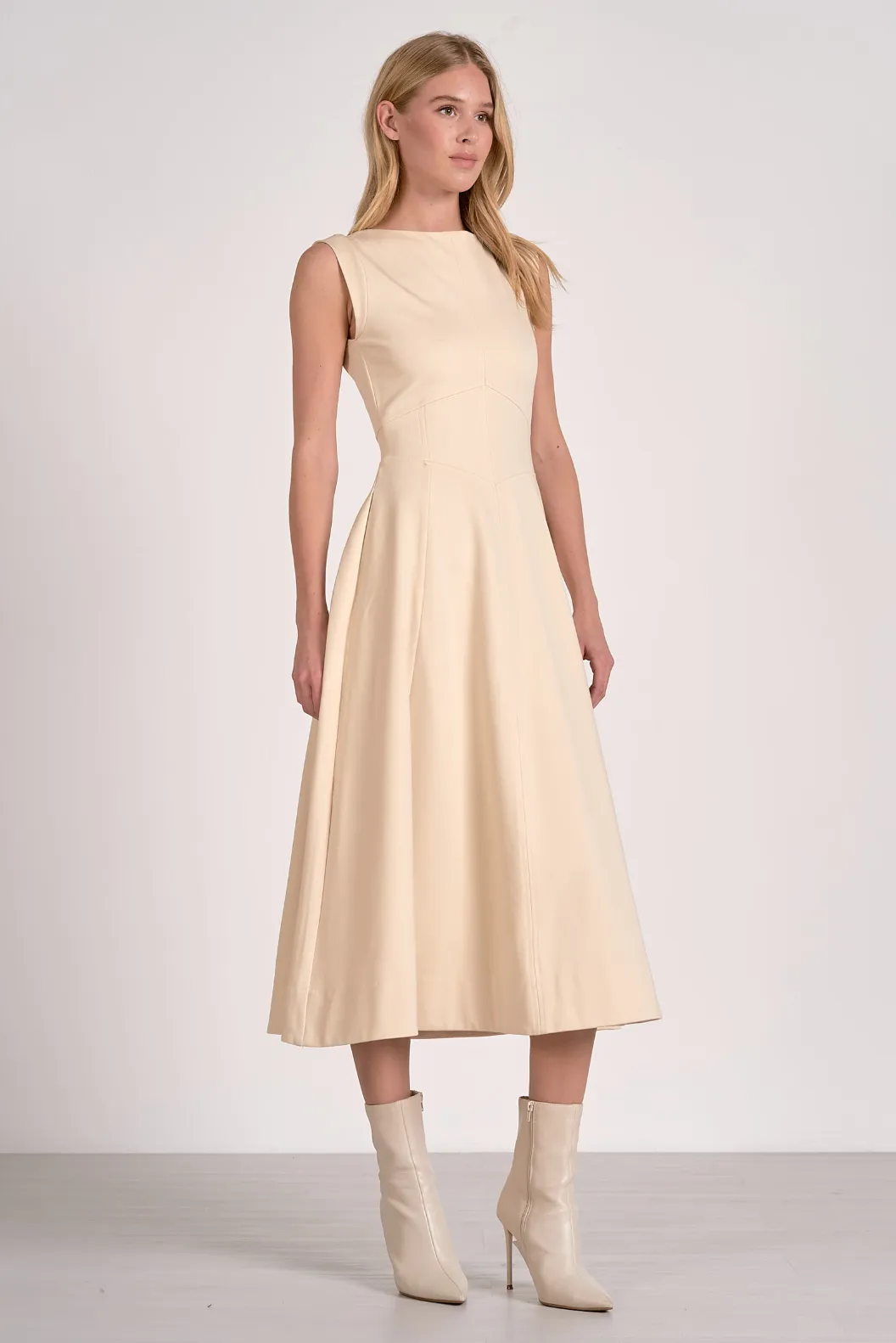 Camilla Midi Dress - Stone sold by Maude