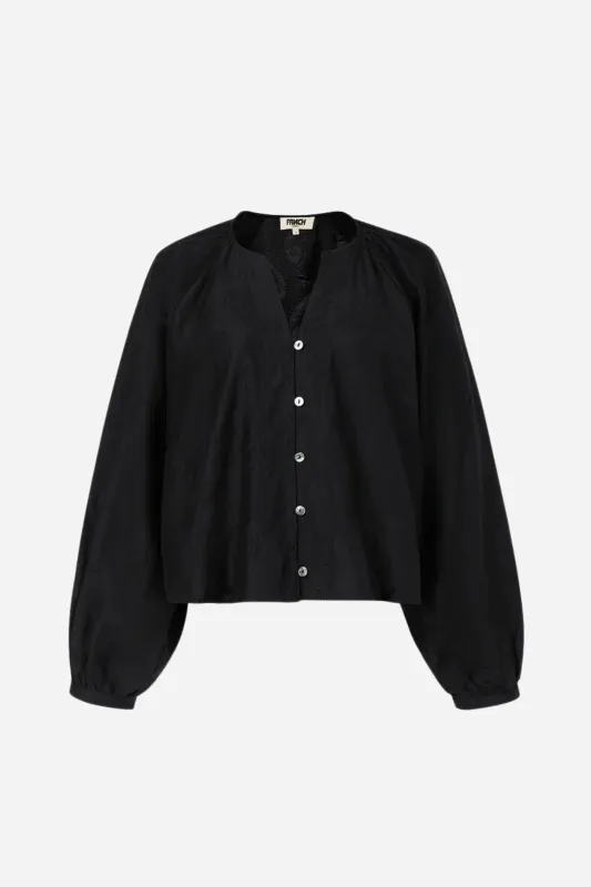 FRNCH Pensee Blouse - Black made by FRNCH