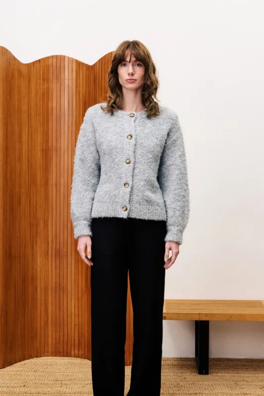 FRNCH Selkirk Cardigan - Grey sold by Maude