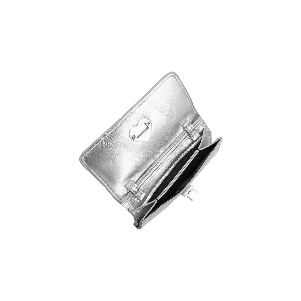 Melie Bianco - Hart Card Holder - Silver sold by Maude product image thumbnail 2