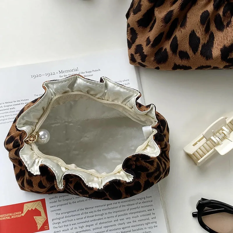 Vintage Leopard Print Cosmetic Bag - Small sold by Maude product image thumbnail 2