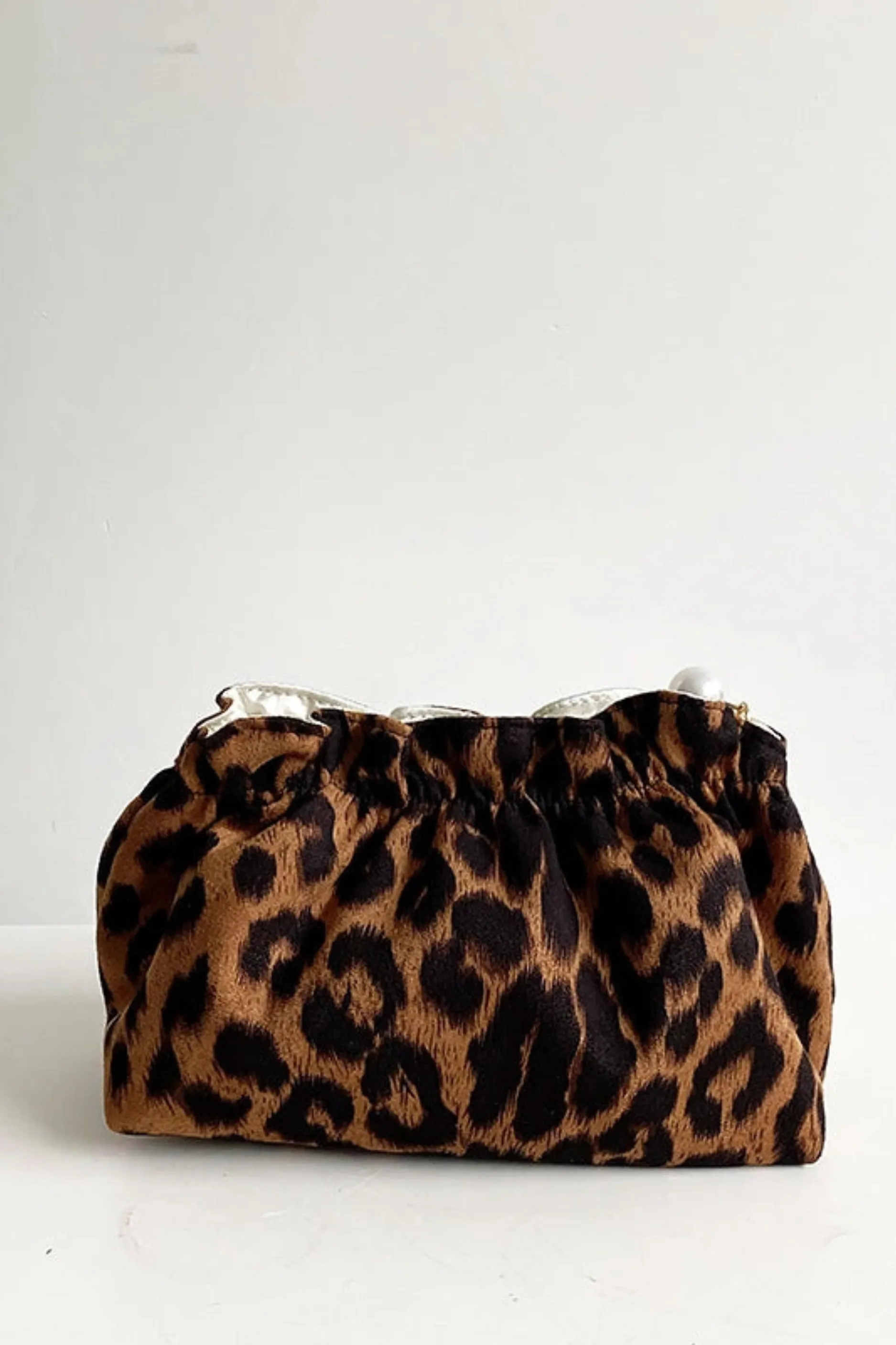 Vintage Leopard Print Cosmetic Bag - Small sold by Maude
