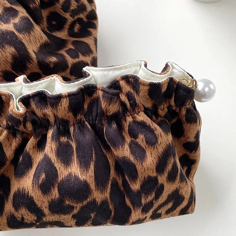 Vintage Leopard Print Cosmetic Bag - Small sold by Maude product image thumbnail 3