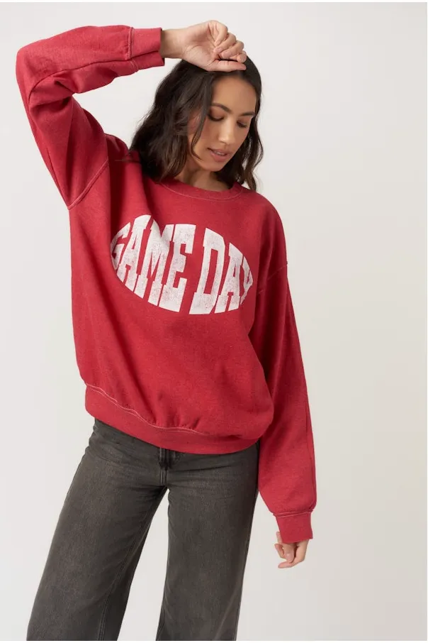 Game Day Football Sweatshirt sold by Maude product image thumbnail 3