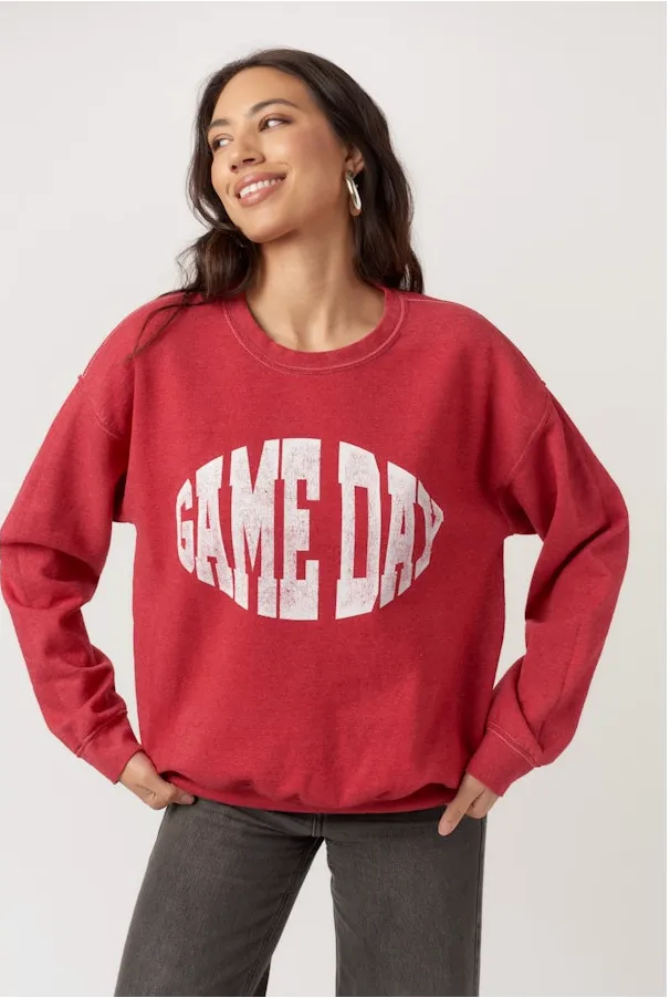 Game Day Football Sweatshirt sold by Maude