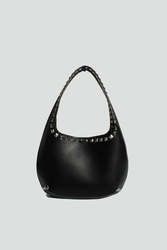 Lennon Studded Shoulder Bag - Black sold by Maude