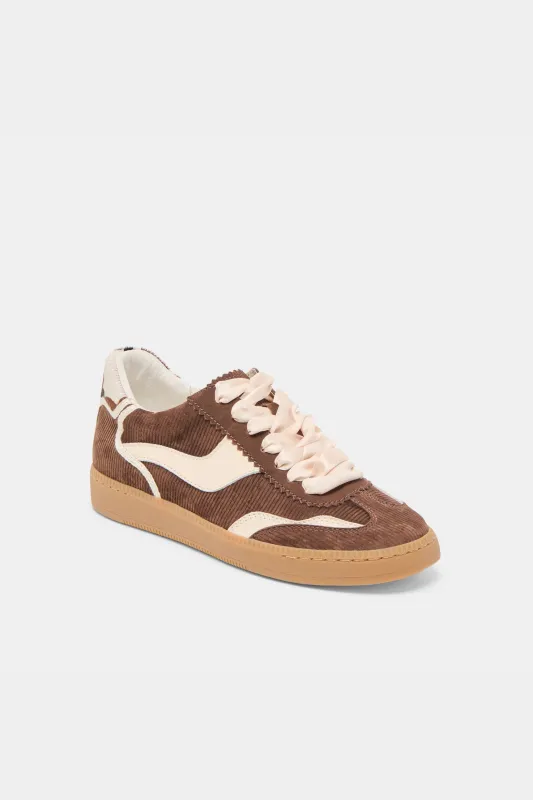 Dolce Vita Notice Sneakers - Chocolate Corduroy sold by Maude