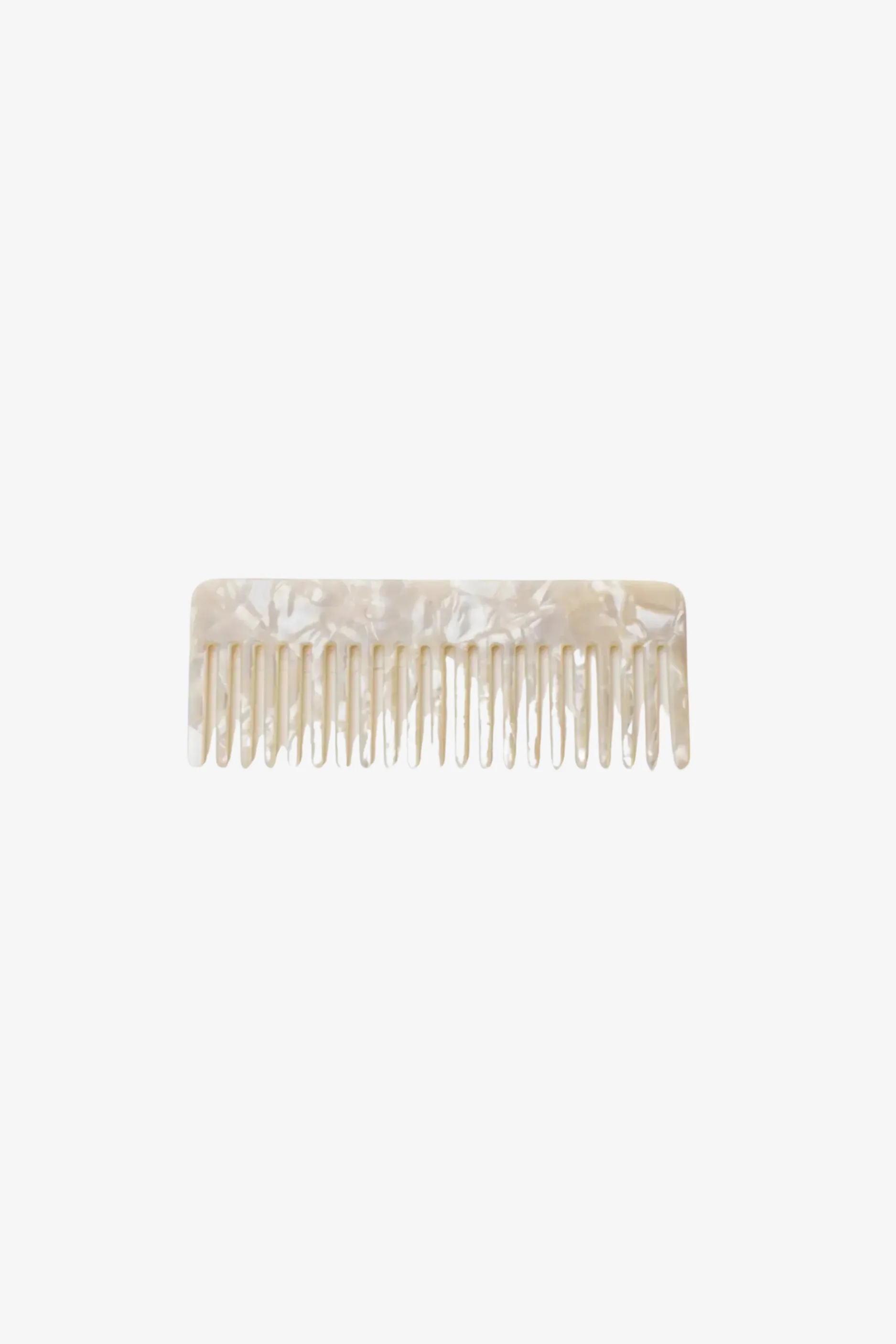 Eco Classic Hair Comb - White Marble sold by Maude