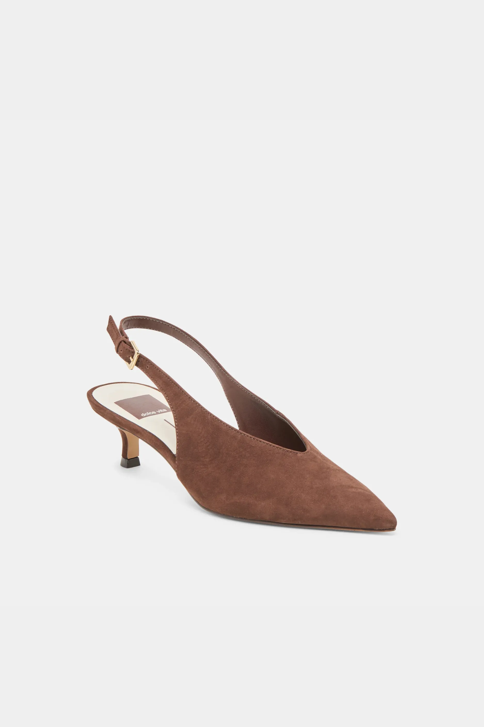 Dolce Vita Alenna Heels - Dark Brown Suede sold by Maude
