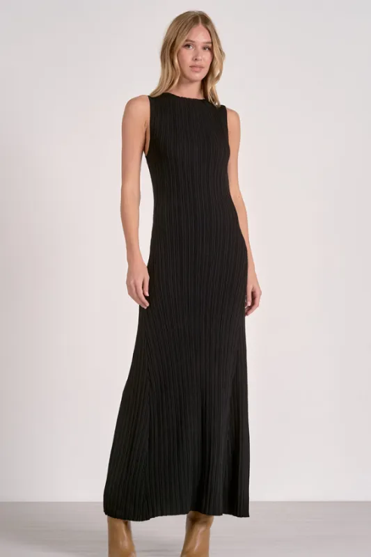 Ribbed Knit Sweater Midi Dress sold by Maude