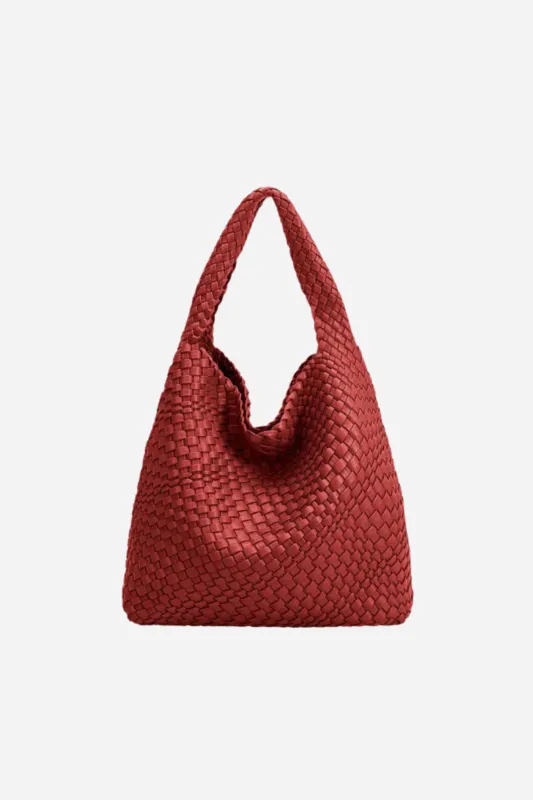Melie Bianco - Johanna Large Shoulder Bag - Red sold by Maude