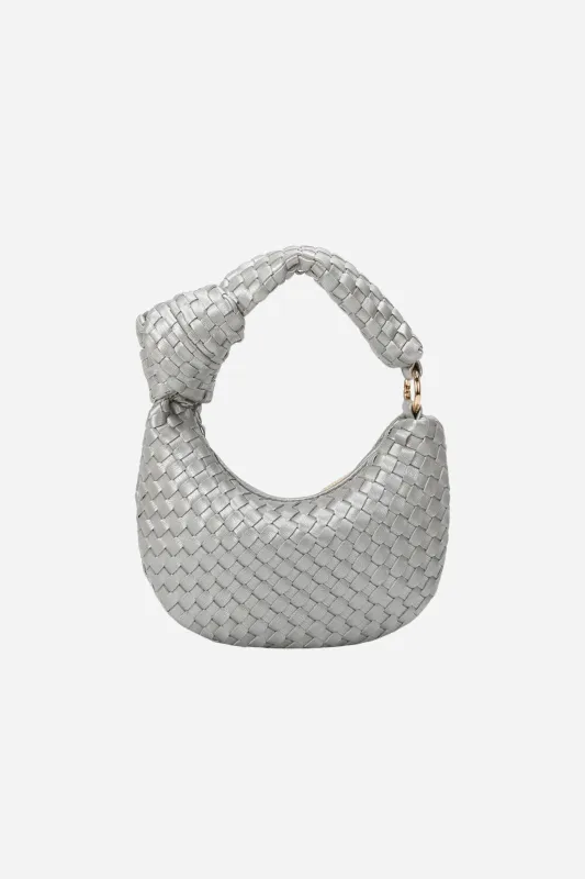 Melie Bianco - Brigitte Charm Bag - Silver sold by Maude