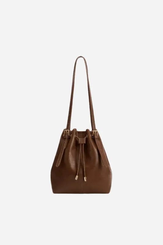 Melie Bianco - Sally Shoulder Bag - Espresso sold by Maude