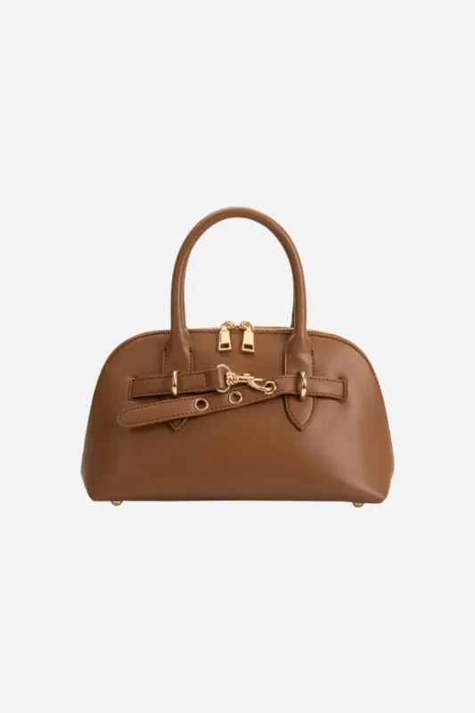 Melie Bianco - Rue Top Handle Bag - Mocha sold by Maude