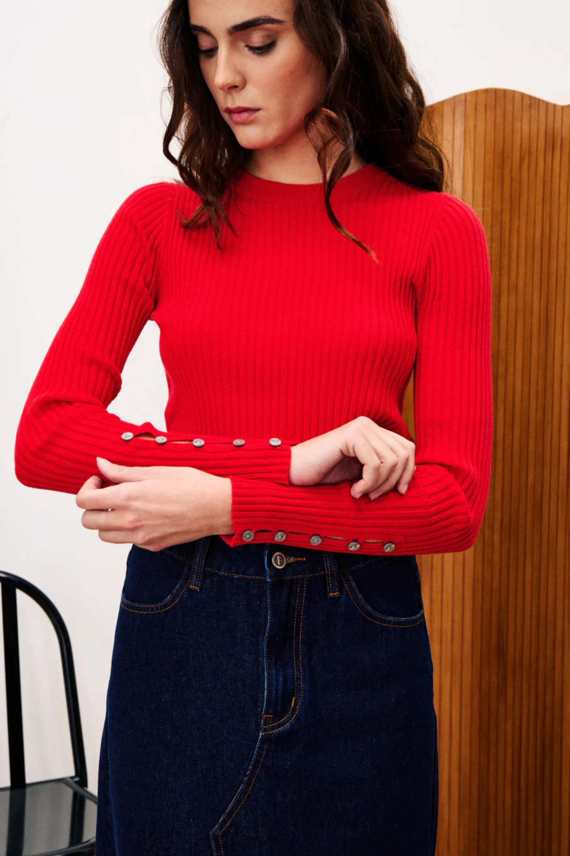 FRNCH Amaryllis Top - Red sold by Maude