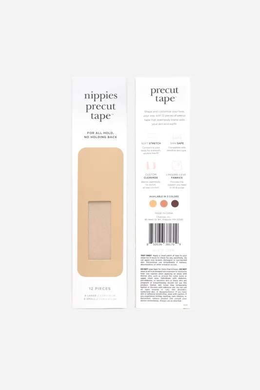Nippies Precut Boob Tape - 12 pieces - Creme sold by Maude