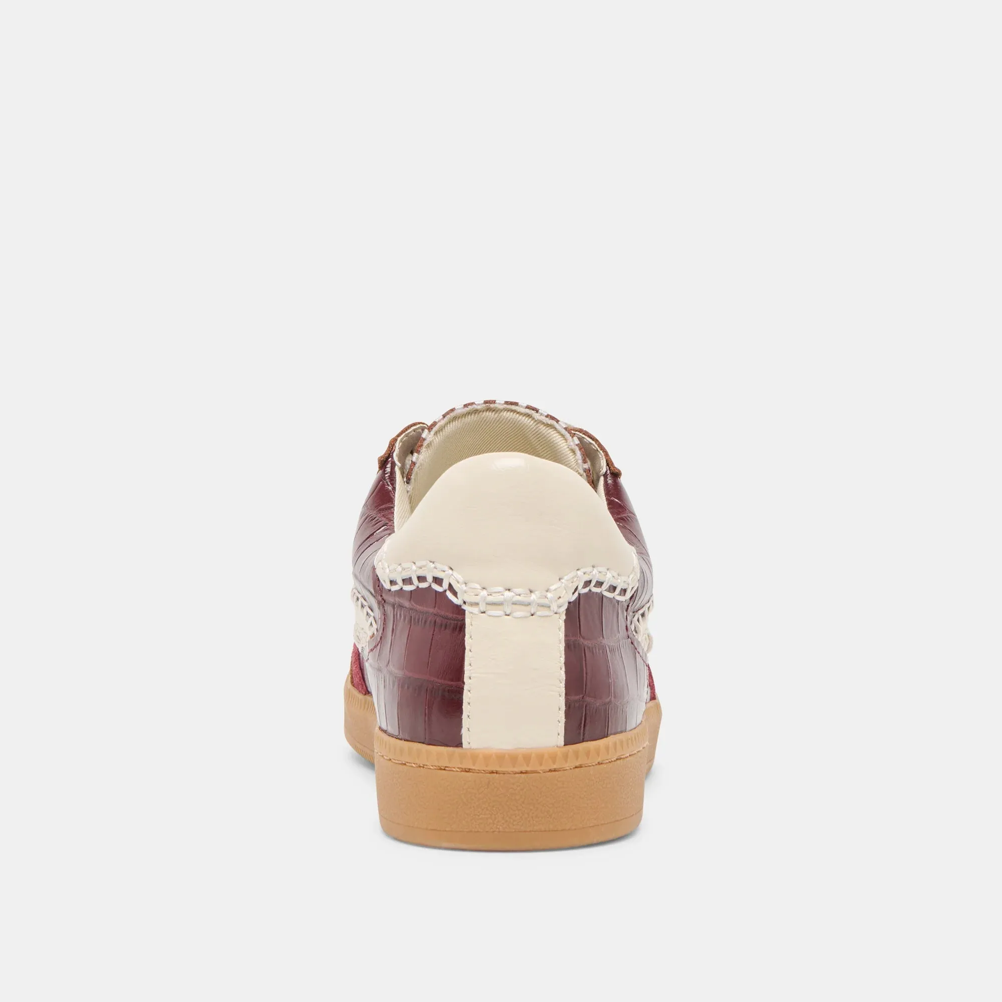 Dolce Vita Notice Stitch Sneakers - Oxblood Leather sold by Maude product image thumbnail 5