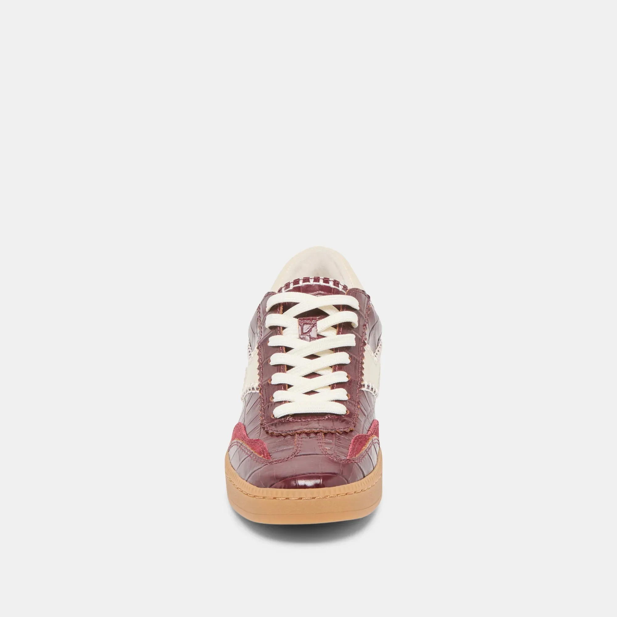 Dolce Vita Notice Stitch Sneakers - Oxblood Leather sold by Maude product image thumbnail 4
