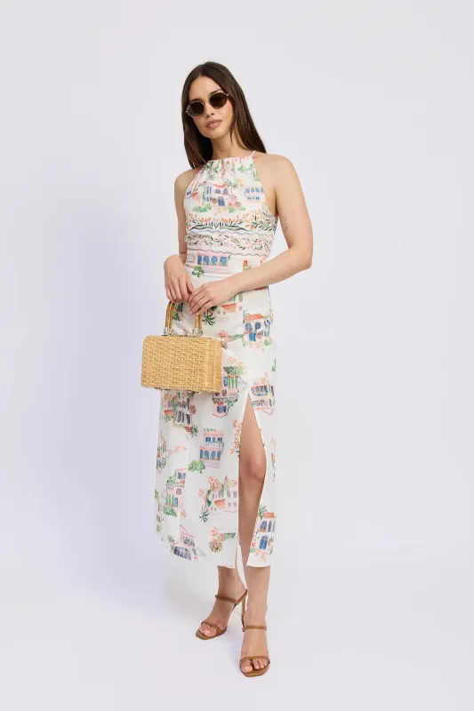 Alaia Linen Maxi Dress sold by Maude