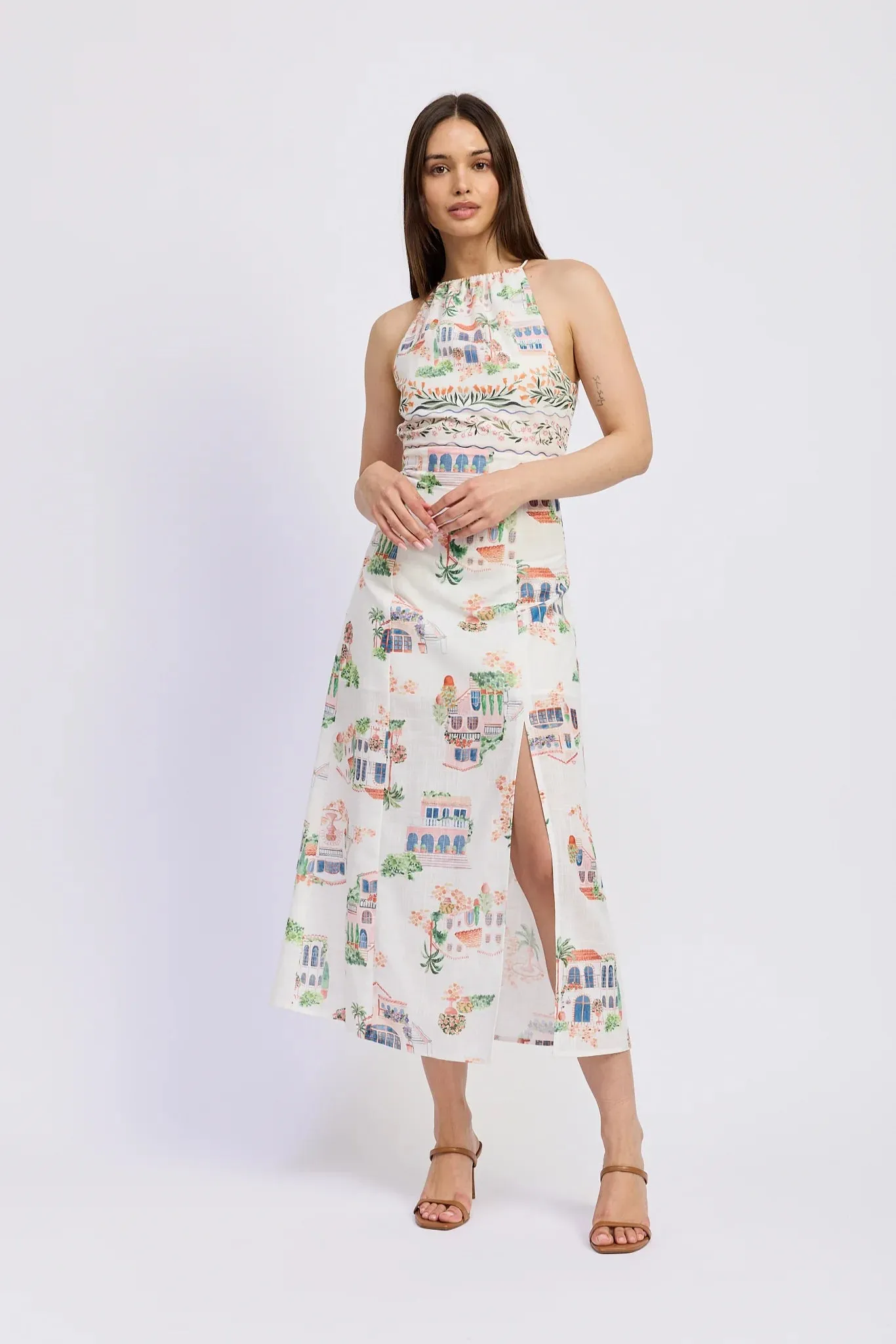 Alaia Linen Maxi Dress sold by Maude product image thumbnail 3