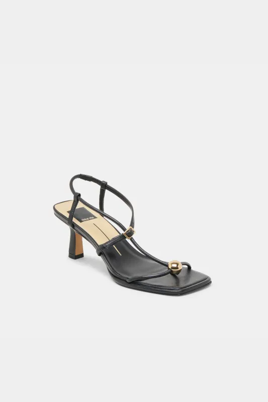Dolce Vita Mylee Heels - Black Leather made by Dolce Vita