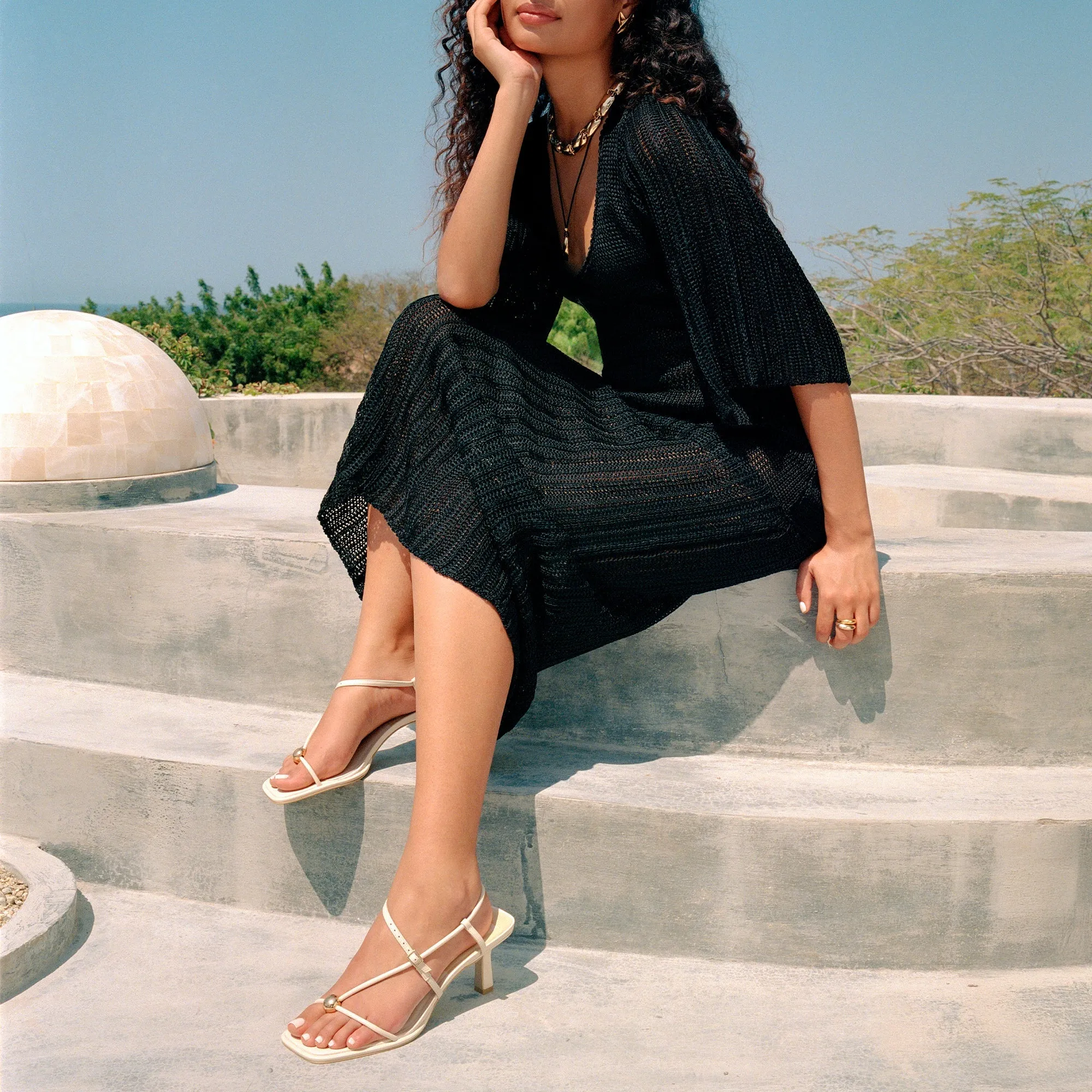 Dolce Vita Mylee Heels - Cream Leather sold by Maude product image thumbnail 3