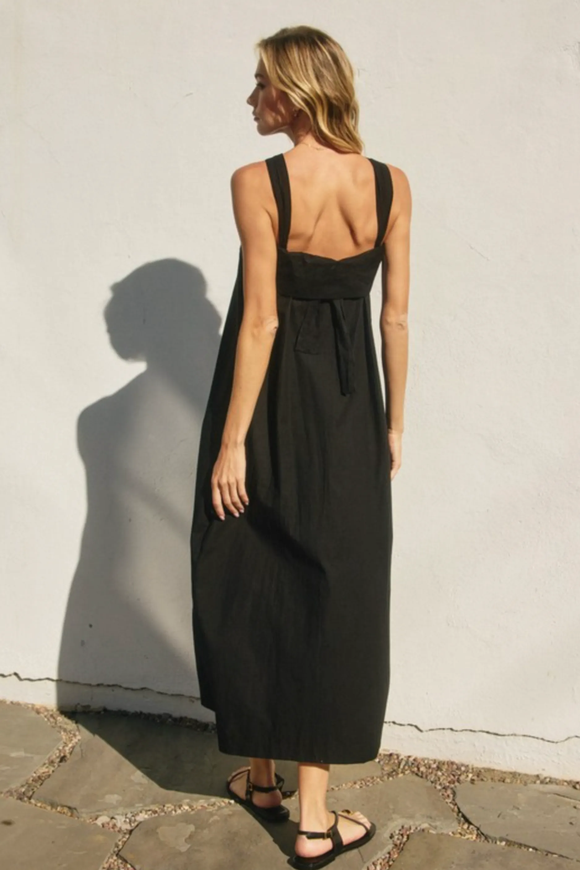 Cotton Halter Neck Maxi Dress - Black sold by Maude product image thumbnail 5