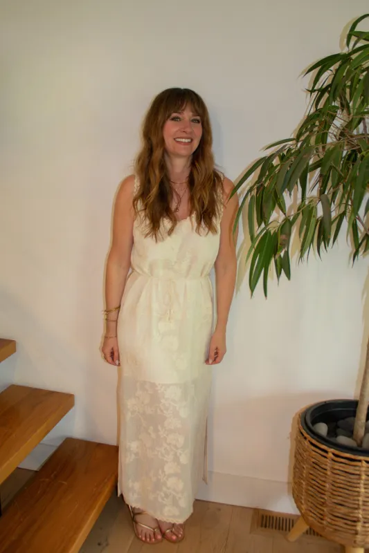 Fiorenza Maxi Dress - Cream sold by Maude