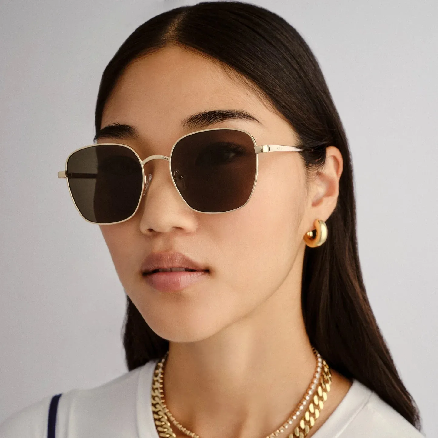 Spiral Sunglasses - Gold sold by Maude product image thumbnail 4