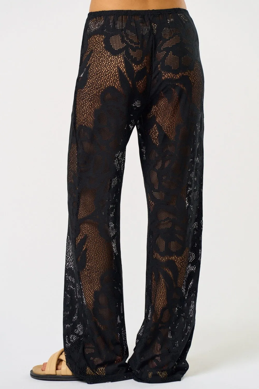 Lace Cover Up Pants - Black sold by Maude product image thumbnail 3