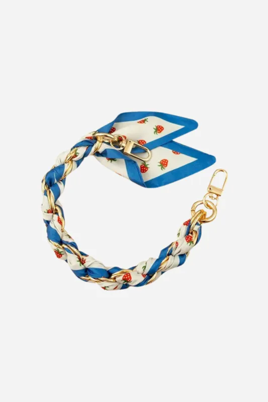 Gold Phone Chain - Strawberry Scarf sold by Maude